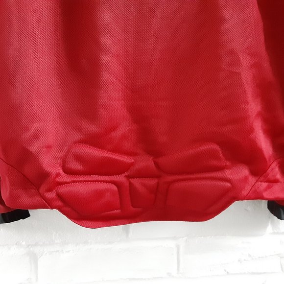 MotoGp Biker Jacket Mens Small Medium Red Motorcycle Dorna Reinforced Padded - Picture 8 of 15